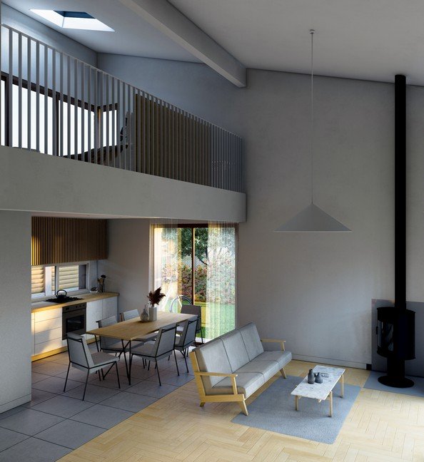 Zweistöckiges Haus  102 m2